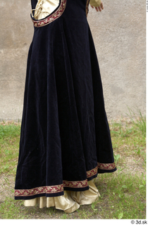  Medieval Castle lady in a dress 2 black dress historical clothing lower body medieval 0003.jpg